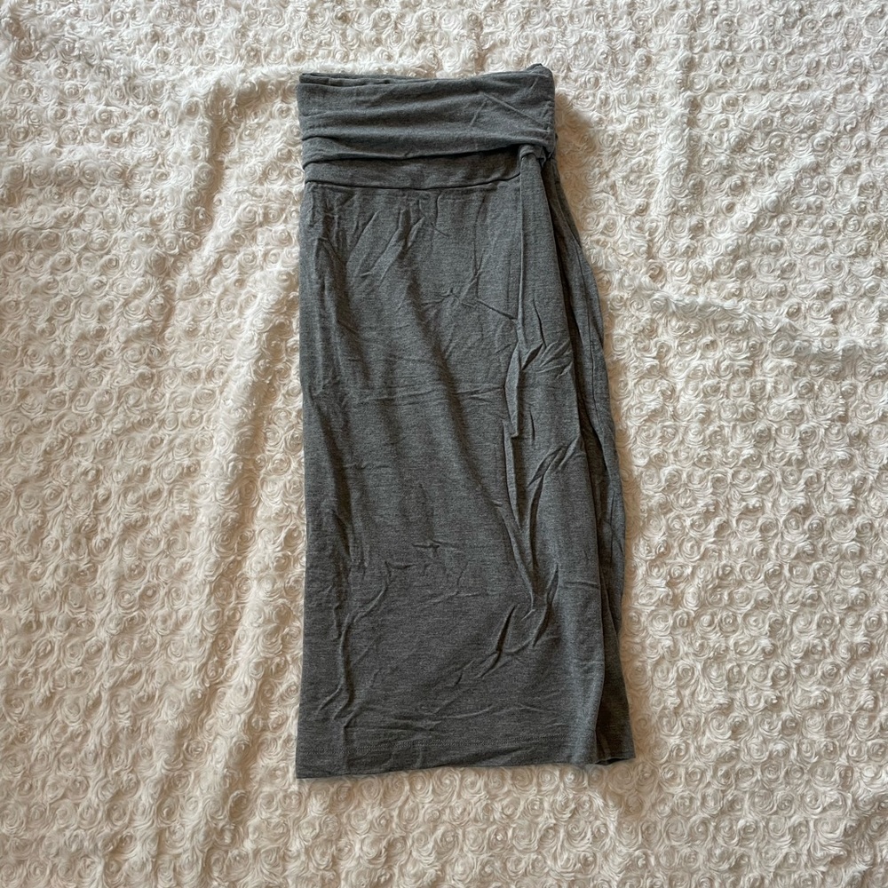 Vintage gray fold over waistband Gap cotton skirt